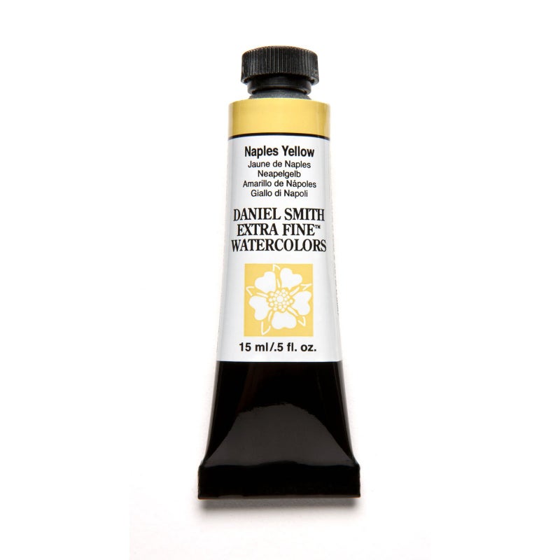 DANIEL SMITH 284600058 Extra Fine Watercolor 15ml Paint Tube, Naples Yellow, 0.5 Fl Oz (Pack of 1) - Image 3